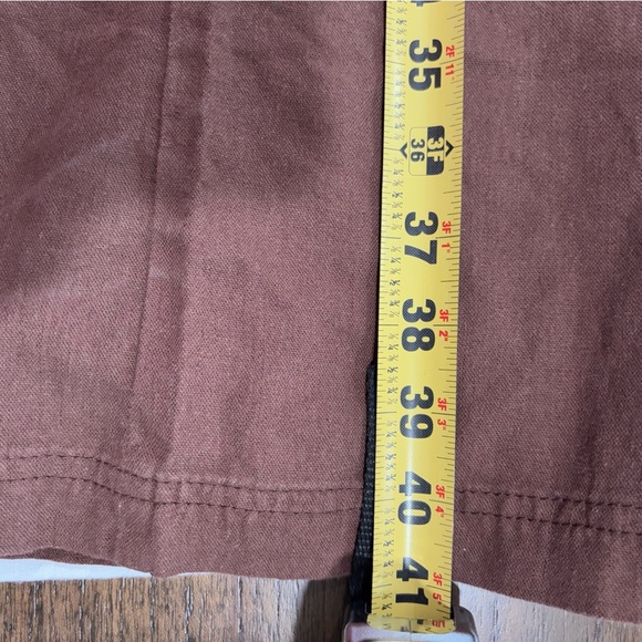 🌟🌟Sincerely Jules Women’s Linen Blend Casual Cargo Flare Pants - Brown 🌟🌟 - Picture 14 of 14